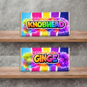 Rude Chocolate Bar Wrapper | Various Designs | Novelty Adult Humour Gift (Ready Made Option)