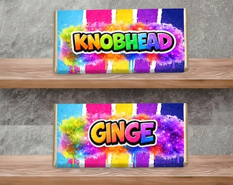 Rude Chocolate Bar Wrapper | Various Designs | Novelty Adult Humour Gift (Ready Made Option)