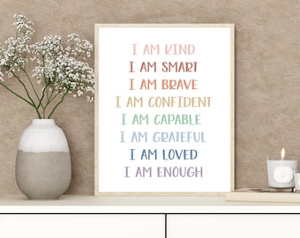 Empowering Mental Health Print, Inspirational Wall Art, Encouraging Quotes for Wellness