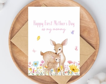 First Mother's Day card, Mother's Day card for first time mom, happy first Mother's Day card from baby, card for first Mothers Day