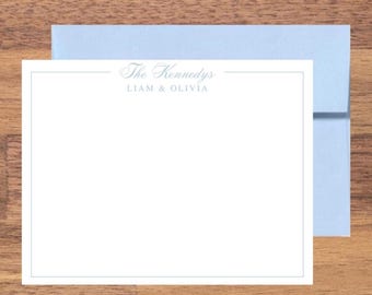 Personalized Couples Stationary, Couples Name Notecard Set, Wedding Stationery Monogram Note Cards, Engagement Gift, Anniversary Present
