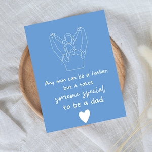 Dad birthday card, Father’s Day card, card for dad, sentimental dad card, Father’s Day gift, special someone dad greeting card