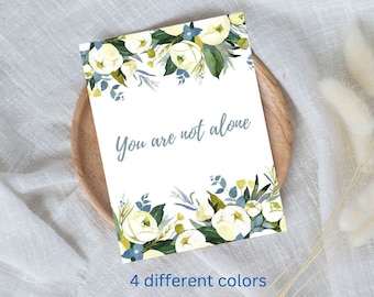 Grief Card, Sympathy Card, Condolences Card, Loss mourning Card, miscarriage card, divorce breakup card, here for you card, depression card
