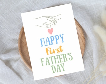 First Father’s Day card, Father’s Day card for first time dad, happy Father’s Day card, card for first Father’s Day
