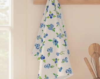 Paño de cocina con arándanos, paño de cocina con arándanos, paño de cocina con arándanos, paño de cocina con arándanos en acuarela, regalos para anfitrionas, regalos para mamá