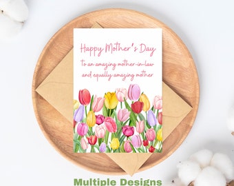 Mother's Day Card for Mother-In-Law, mother in law mothers day card, mom in law mothers day card gift, mothers day card MIL
