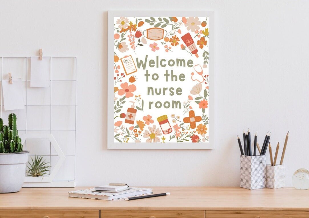 Nurse Office Decor Nurse Door Sign School Nurse Office Sign Nurse ...