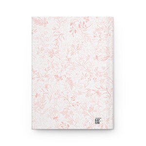 Pink Bow Journal, Im literally just a girl, Pink Chinoiserie Notebook, Girly Preppy Journal, Gifts for Her, Girly Gifts, Trendy girl gifts image 4