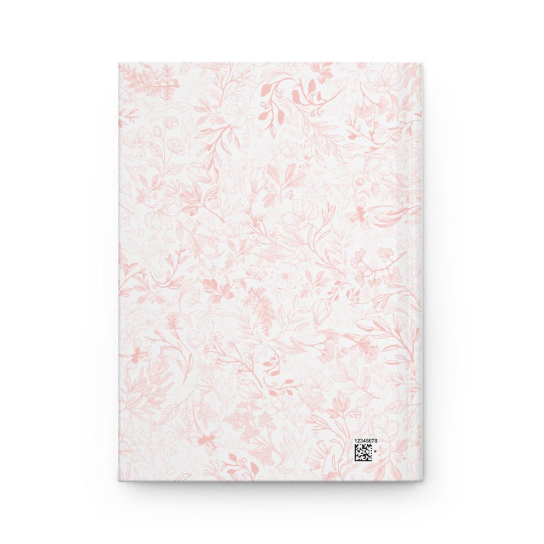 Pink Bow Journal, Im literally just a girl, Pink Chinoiserie Notebook, Girly Preppy Journal, Gifts for Her, Girly Gifts, Trendy girl gifts image 4