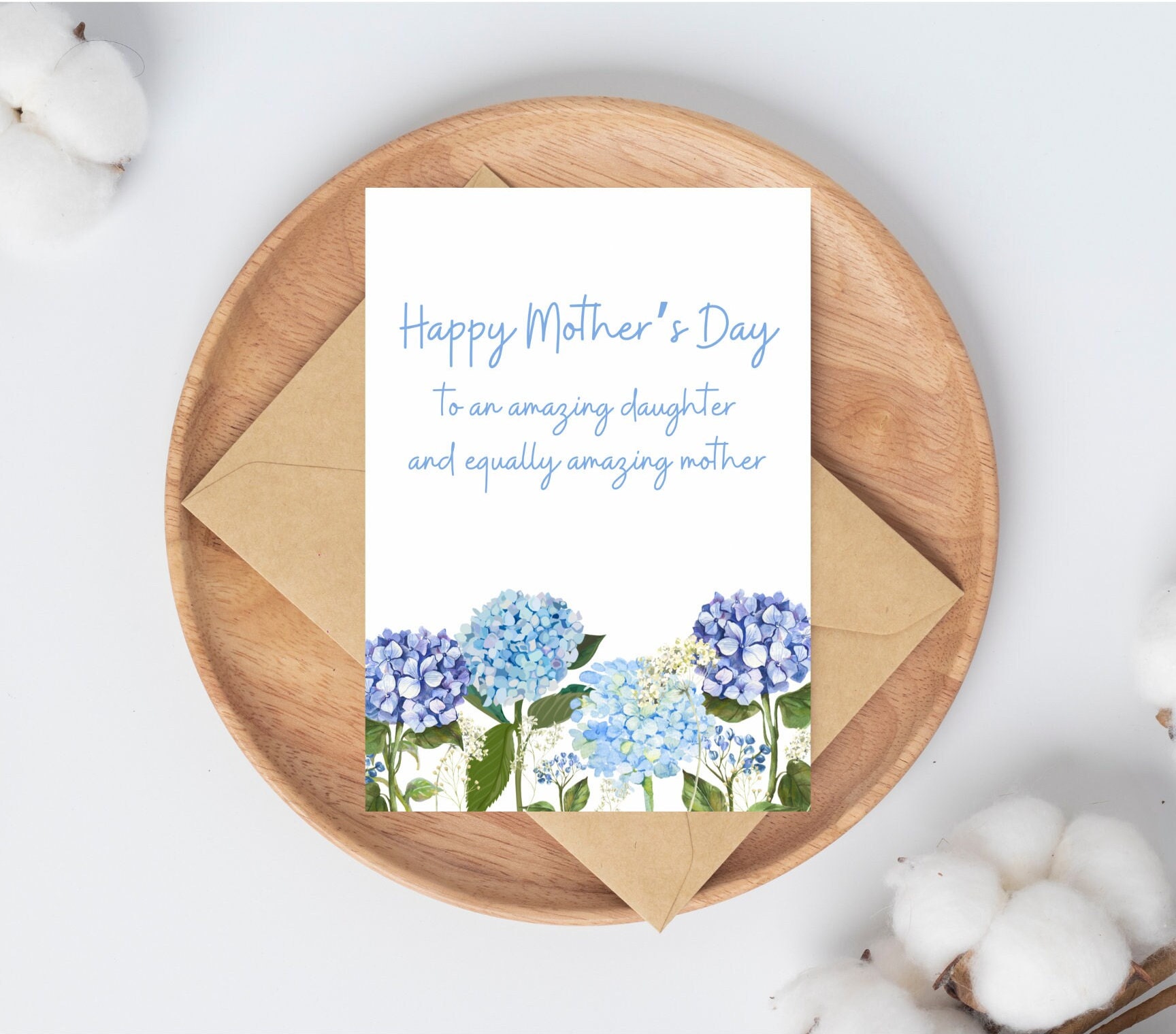 Mother's Day Card for Daughter, Daughter Mothers Day Cards, Floral ...
