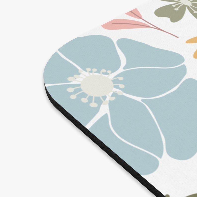 Christian Mouse Pad, Floral Cross Mouse Pad, Christian flower desk decor, Christian gifts women, Christian womens office decor, gift for mom image 7