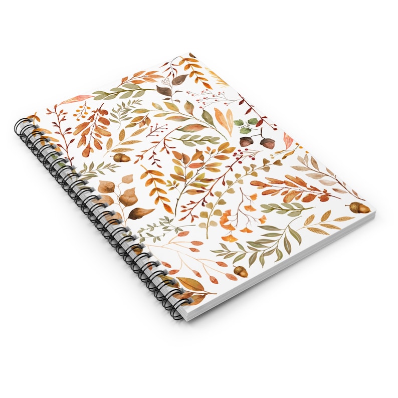 Herbst-Notizbuch, Herbst-Blumen-Notizbuch, Herbstzeitschrift, Herbst-Aquarell-Notizbuch, Schulanfang, Herbst-Notizbuch, Herbst-Blumenzeitschrift Bild 3