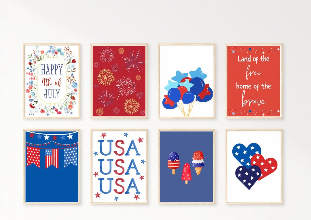 4th of July Printable July 4th Printable Digital 4th of July - Etsy