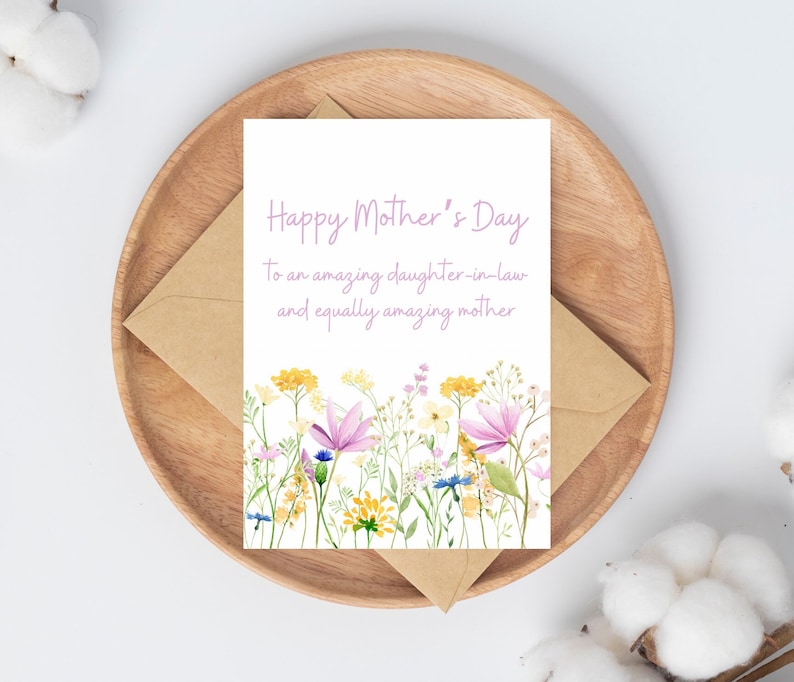 Mother's Day Card for Daughter in Law, Daughter in Law Mothers Day ...