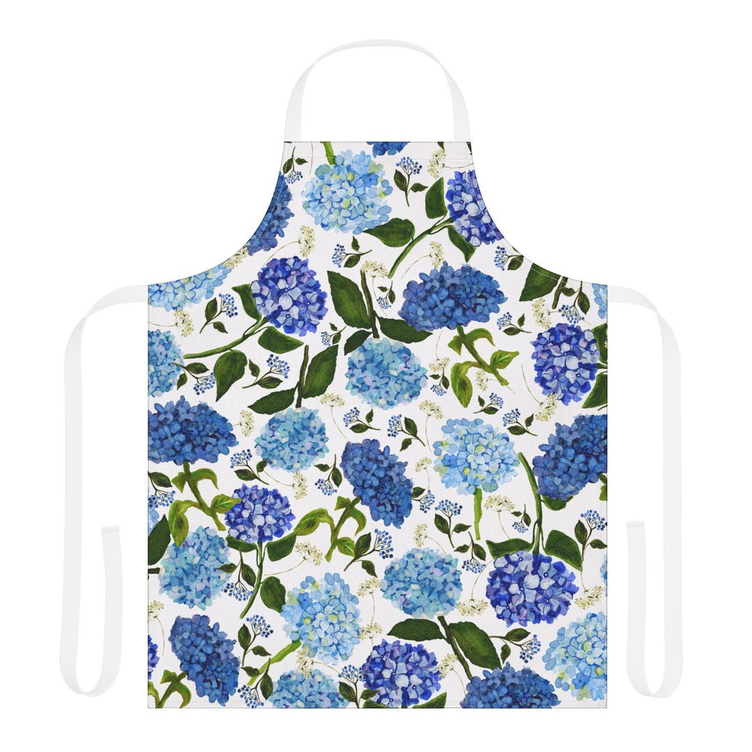 Light Blue Floral Apron Bloomer Set