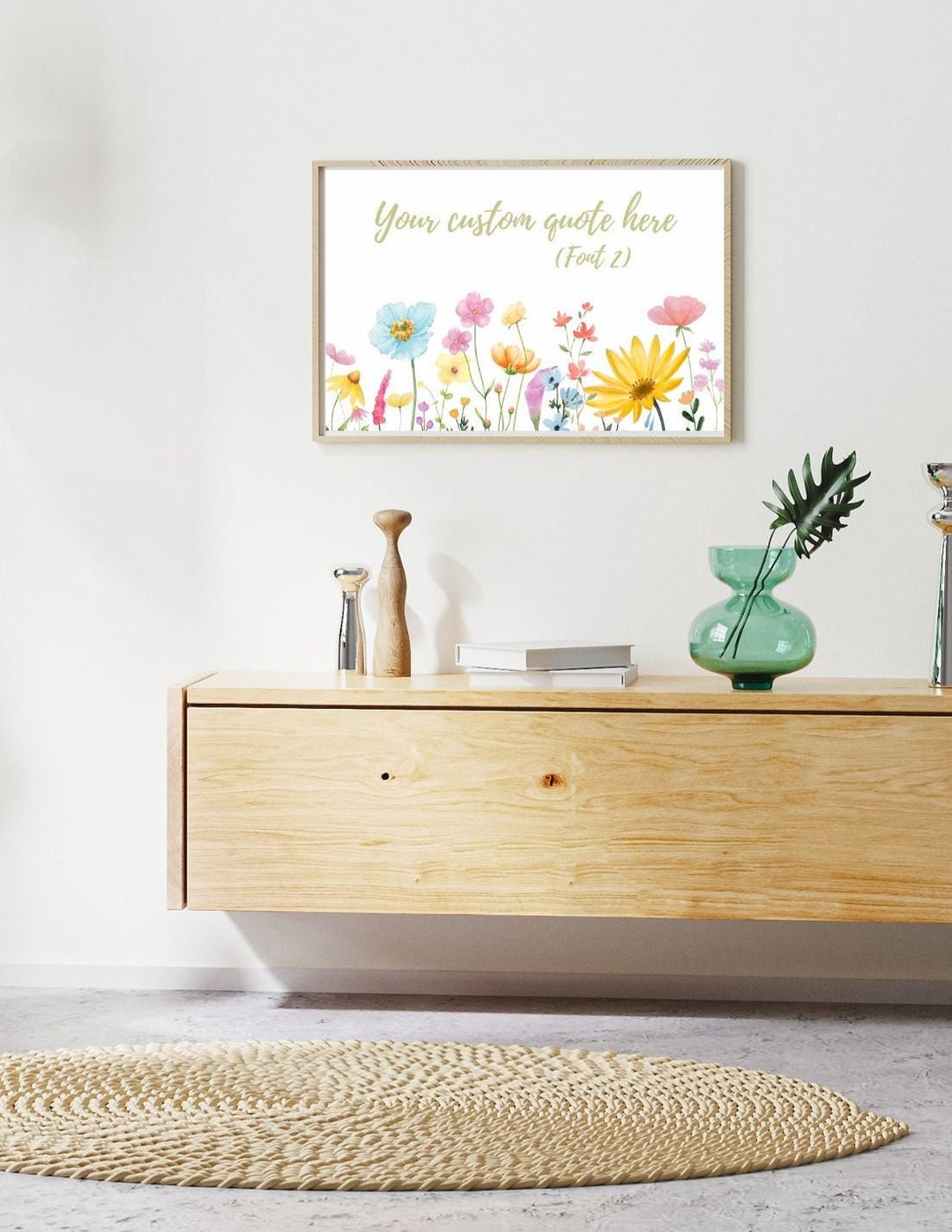 Custom Quote Wall Art, Custom Text Print Horizontal, Personalized