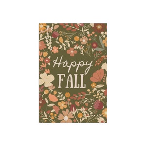 Bandiera autunnale, decorazioni autunnali per esterni, decorazioni autunnali per portici, bandiera autunnale per portici, bandiera autunnale per giardini floreali, striscione autunnale felice, bandiera verde con colori autunnali immagine 9
