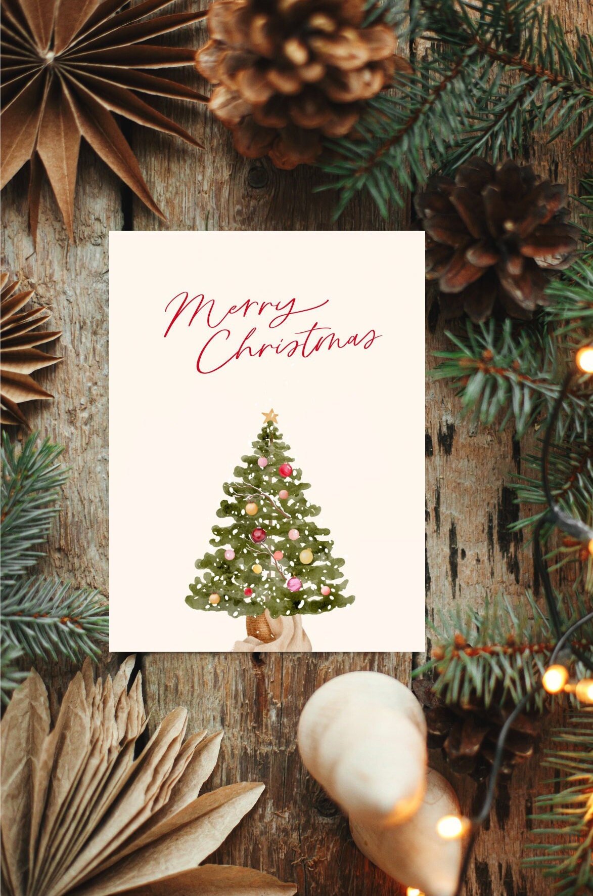 Juego De 24 Tarjetas De Agradecimiento Con Sobres Marrones E | Meses Sin Interés