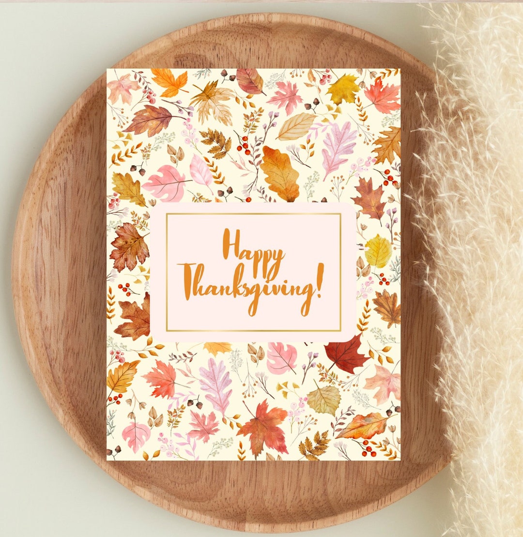 Thanksgiving Card, Happy Thanksgiving Card Pack, Set of Thanksgiving