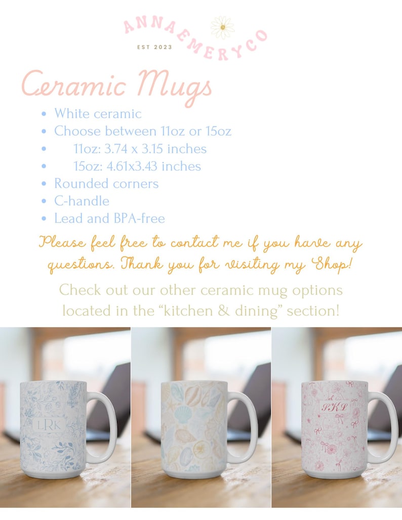 AnnaEmeryCo Hydrangea Mug - Thumbnail 5