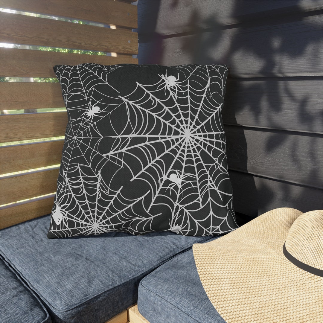 Halloween Outdoor Pillow Halloween Spider s Porch Pillow Etsy