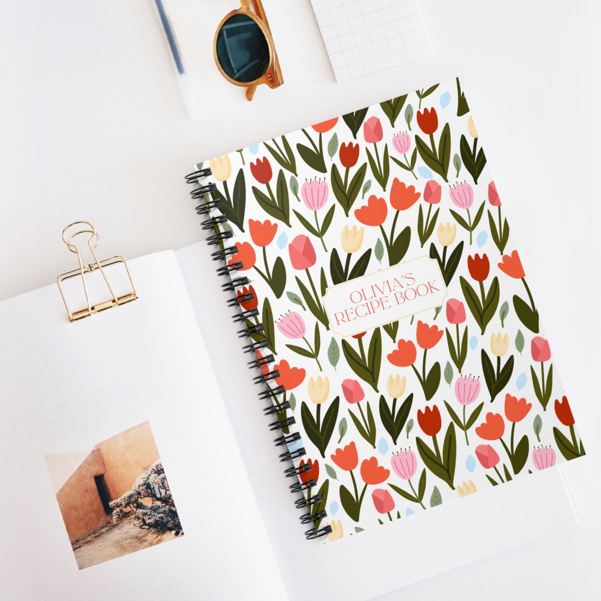 37 Amazon Mother's Day Gifts She'll Actually Use (Not Just Display) 24 Spiral Recipe Book, Flower Custom Recipe Journal, Personalized…