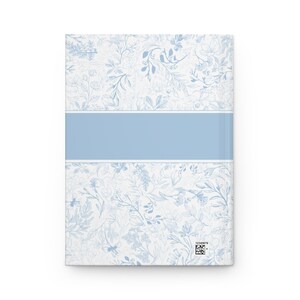 Monogramm Journal Personalisierte Initial Journal für Frauen Geschenke Benutzerdefinierte Buchstabe Notizbuch Toile Chinoiserie Journal Hellblau Grand Millennial Bild 9