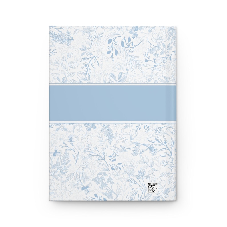Monogramm Journal Personalisierte Initial Journal für Frauen Geschenke Benutzerdefinierte Buchstabe Notizbuch Toile Chinoiserie Journal Hellblau Grand Millennial Bild 9