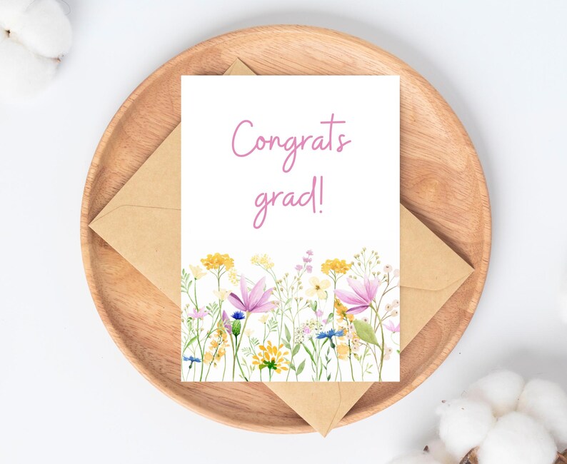 Graduation Card, Simple Graduation Cards, Personalized Grad Card ...
