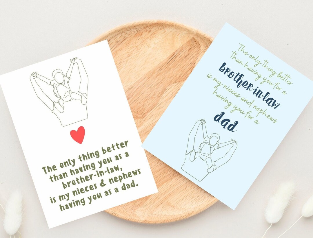 Father’s Day Card for Brother-in-law, Father’s Day Card From Sister in ...