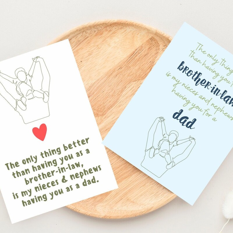 Brother Funny Fathers Day Card - Etsy
