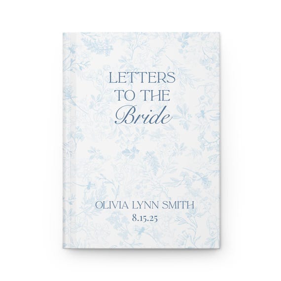 Custom Letters to the Bride Book Bridal Shower Memory Scrapbook Bride-to-Be Gift Personalized Wedding Keepsake Bridal Party Gift to Bride