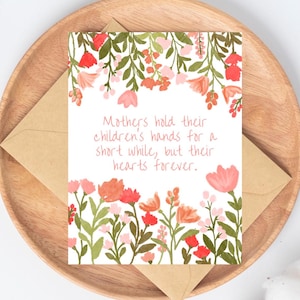 Moeder verjaardagskaart, moeder bloemen verjaardagskaart, verjaardagskaart voor moeder, moeder bloemen verjaardagskaart, moeder citaat bloemenkaart, sentimentele moederkaart