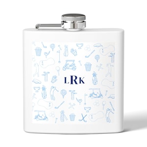 Golfing Gifts, Customized Flask Name, Personalized Gifts for Men, Golf Flask, Father&#39;s Day Gifts, Custom Bachelor Party Gifts Husband