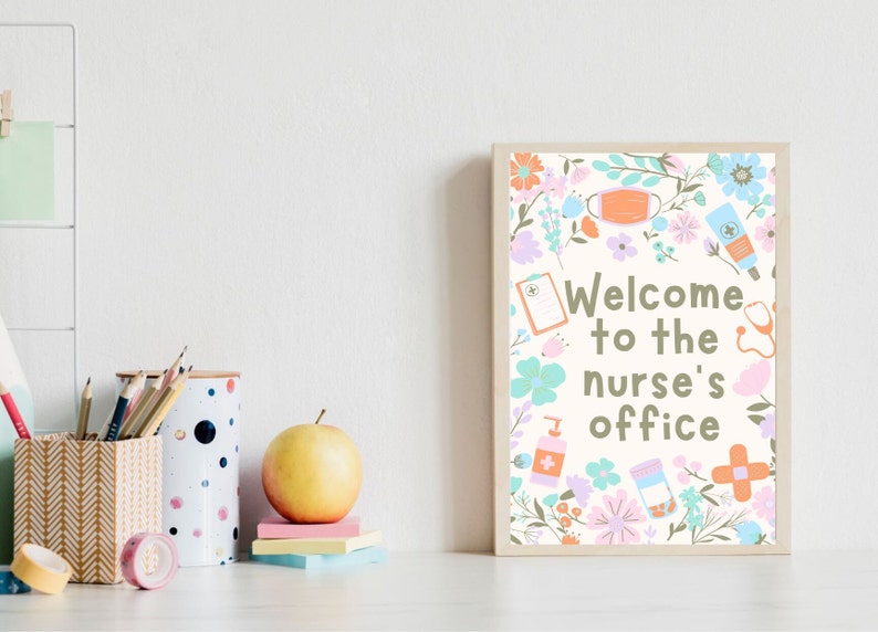Nurse Office Decor Nurse Door Sign School Nurse Office Sign Nurse ...