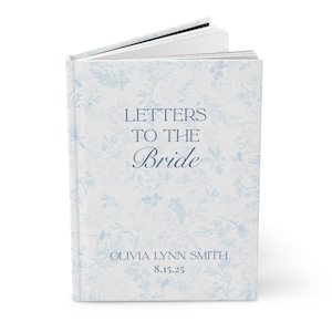 Custom Letters to the Bride Book Bridal Shower Memory Scrapbook Bride-to-Be Gift Personalized Wedding Keepsake Bridal Party Gift to Bride image 11