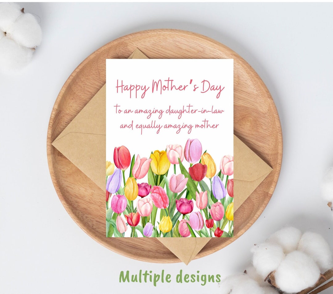 Mother's Day Card for Daughter in Law, Daughter in Law Mothers Day ...