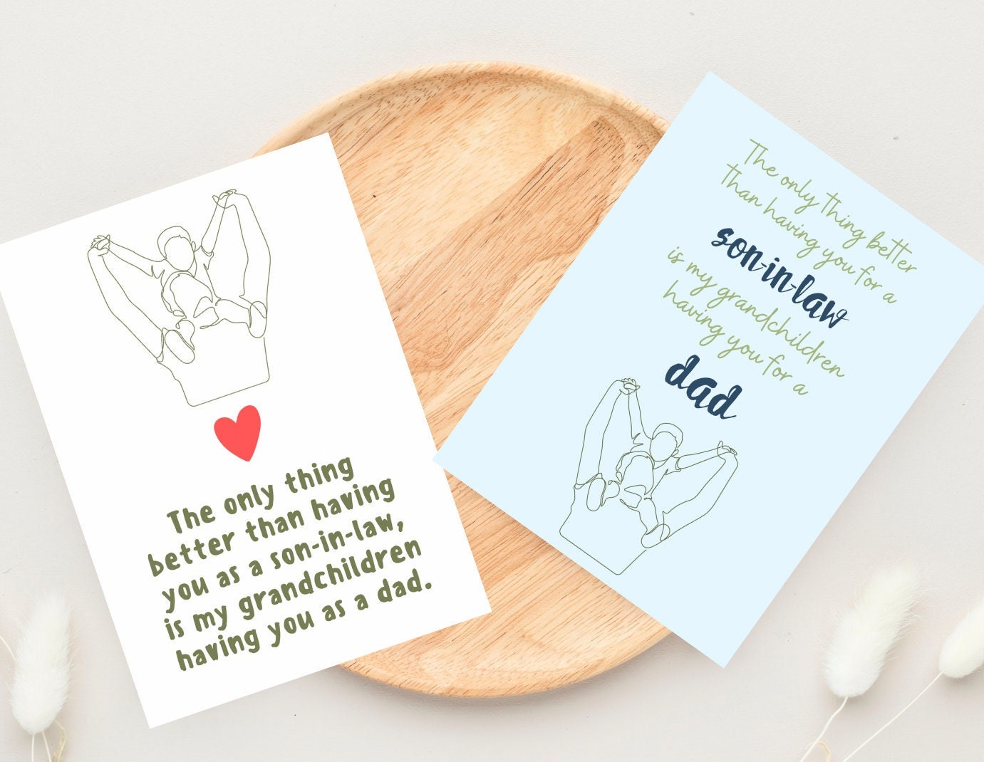 Carte De Fête Des Pères Pour Gendre, Carte De Fête Des Pères De Belle-mère, Carte De Fête Des Pères Heureuse Pour Gendre, Carte De Fête Des Pères De Grand-mère - Canada