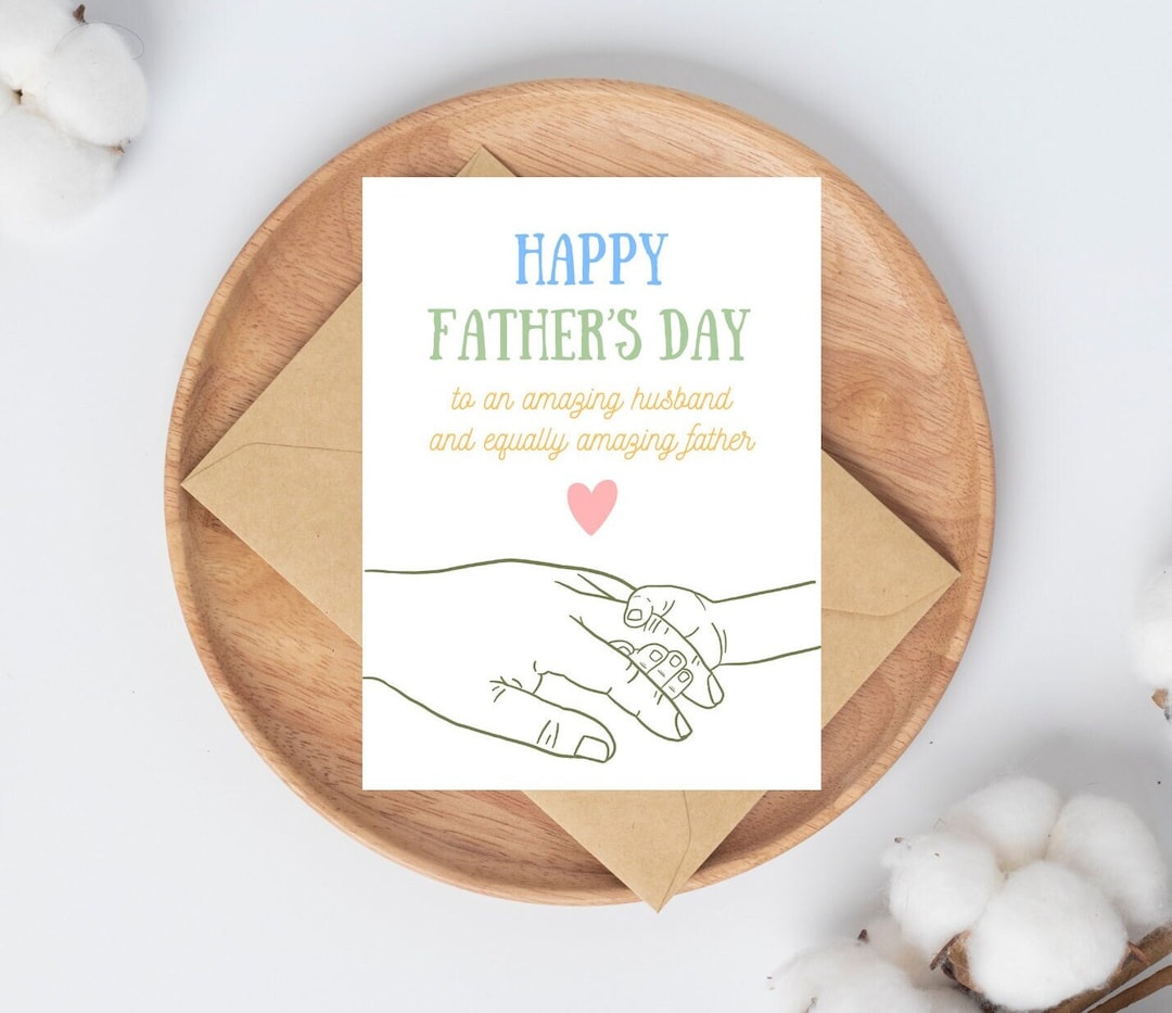 Father's Day Card for Husband, Husband Fathers Day Cards, Husband ...