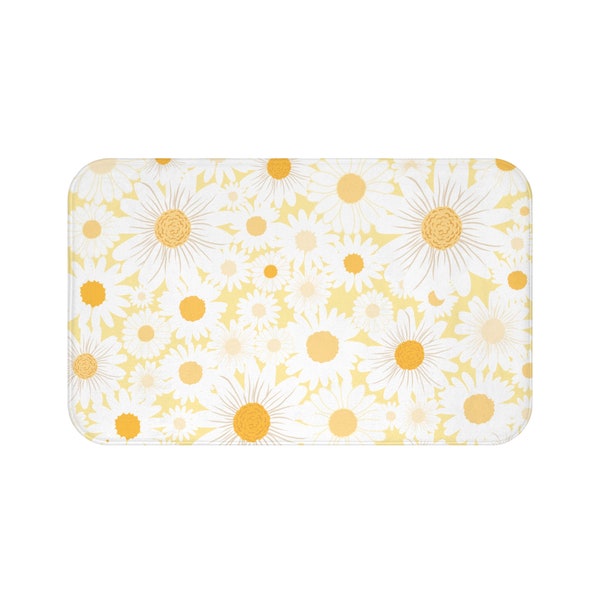 Daisy Bath Mat Etsy