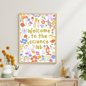 Welcome Back Lab Science Lab Decor, Welcome to Science Lab Sign, Science Room Wall Art ...