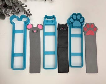 Animal bookmark cutter for polymer clay, handmade tools
