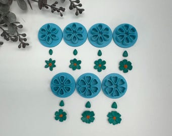 Micro petal, leaves, flower cutter for making polymer clay earrings, handmade jewelry tools