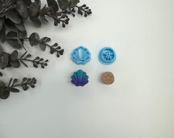 Sand dollar cutter, cute ocean animals, beach, sea polymer clay cutter, clay earrings tools, cutter for cookie,cake decorating, handmade