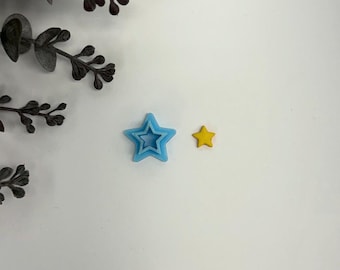 Star clay cutter for making polymer clay earrings, handmade jewelry tools