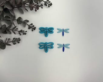 Dragonfly cutter for making polymer clay earrings, handmade jewelry tools