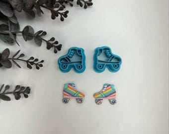 Roller skate cutter for making polymer clay earrings, handmade jewelry tools
