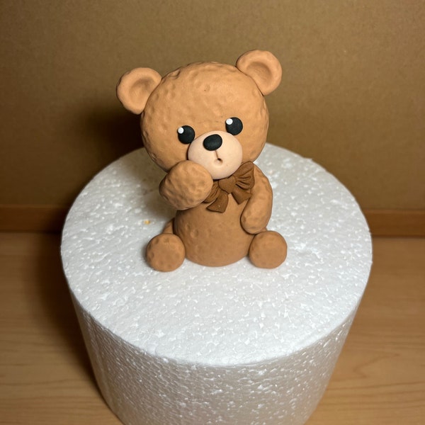 Fondant Teddy Bear Cake Topper