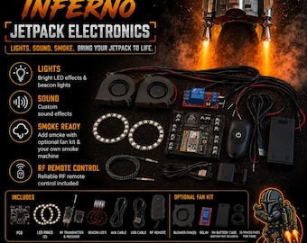 Engage Inferno - Jetpack-elektronica - Licht en geluid - Ondersteuning rookmachine