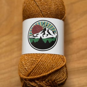 DK weight yarn. Merino Wool and Tussah Silk Blend. 50g. 120 yards. Amberwood